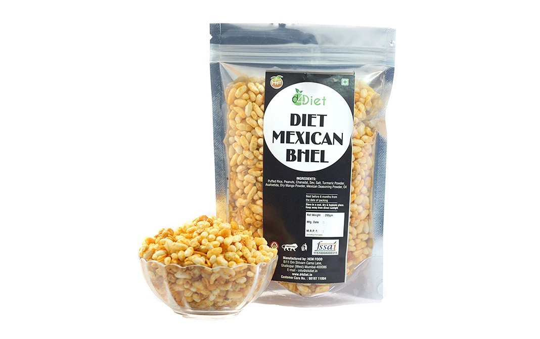 D4Diet Mexican Bhel    Shrink Pack  200 grams